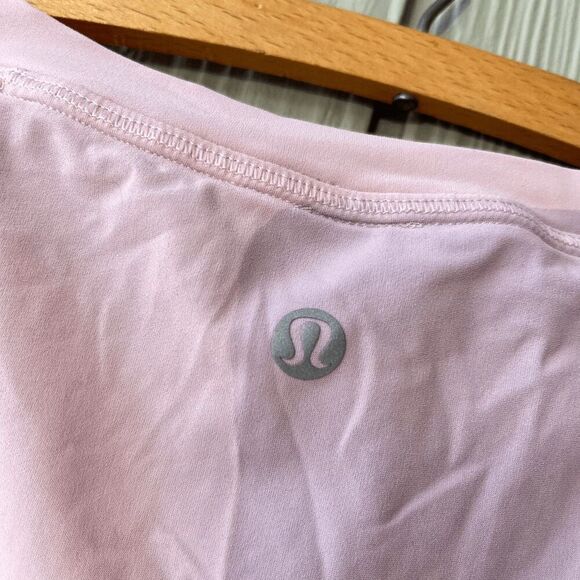 Lululemon Stripe In Stride Short Sleeve Tee - Petals Pink - Picture 3 of 9